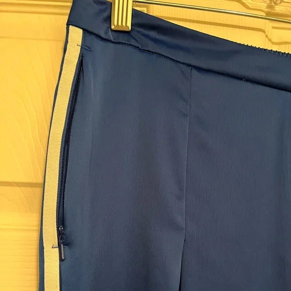 NWT ADIDAS ROYAL BLUE THREE STRIPE WIDE LEG PANT - Picture 7 of 9